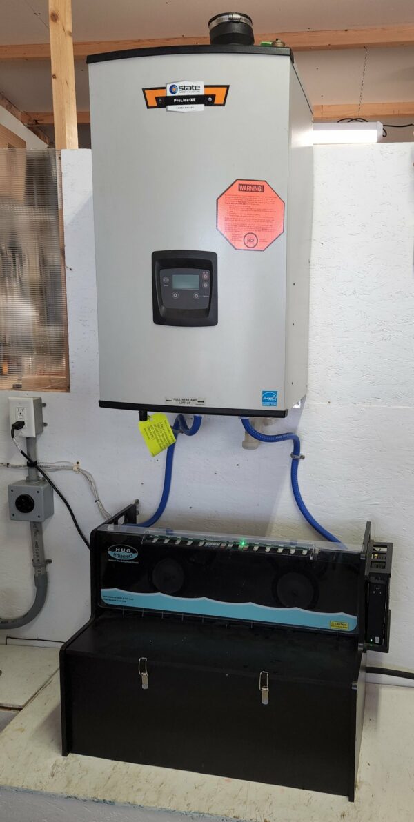 the state proline combi boiler as part of the HUG HYdronics in floor heatign system