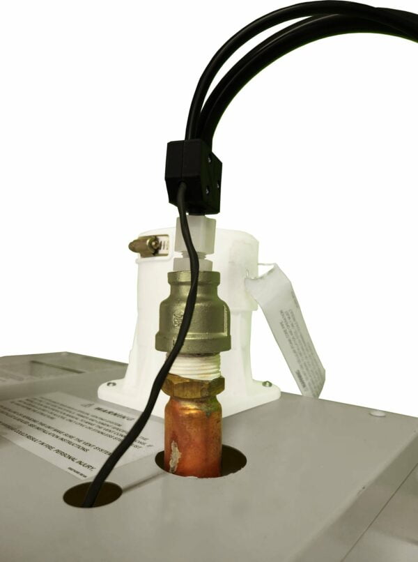The combi boiler adaptor fits right on the top of the state proline combi boilers