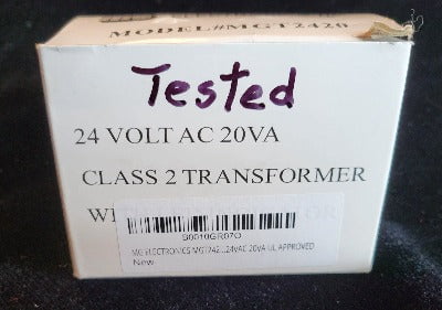 box of smart thermostat power supply says tested 24 vold ac 20VA class 2 transformer